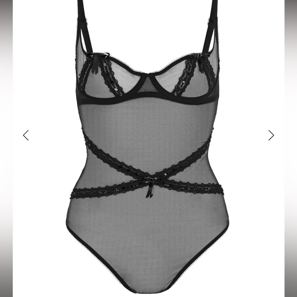 Agent Provacateur Zarie Bodysuit Black Mesh